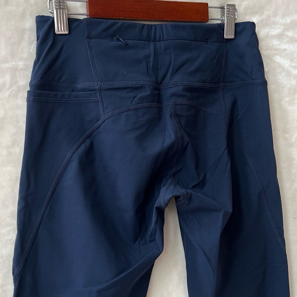 NEW Size Small Sweaty Betty True Navy Blue Power 7/8 Workout Leggings w/ Pockets - Picture 6 of 9